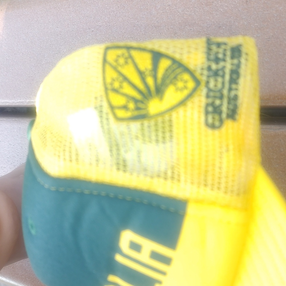 Vtg Australia Official Licensed Product Cricket Trucker Mesh Snapback Hat Cap View 5